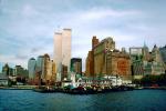 New York City Fire Deptartment Dock, Pier, Skyline, cityscape, Hudson River, 27 October 1997