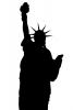 Statue Of Liberty silhouette, logo, shape, 28 October 1997, CNYV06P13_15M
