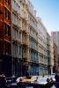 Wonderful Row Of Loft Apartments, Taxi Cabs, cars, buildings, CNYV06P14_02.1736