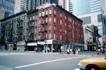 Buildings, cars, taxi cab, Cityscape, Manhattan, 28 October 1997
