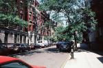 Buildings, cars, trees, summer, Cityscape, Manhattan, 28 October 1997, CNYV06P15_09