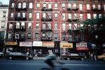 Buildings, cars, shops, stores, Cityscape, Manhattan, 28 October 1997