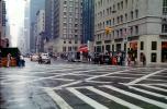 Crosswalk, Street, cars, evening, buildings, rain, rainy, autumn, CNYV07P02_16