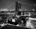 Brooklyn Bridge, Twilight, Dusk, Dawn, CNYV07P15_11BW