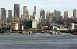 Docks, waterfront, piers, midtown Manhattan, Cityscape, Skyline, Building, Skyscrapers, December 1970, 1970s, CNYV08P01_07