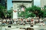 Crowds, summertime, summer, Washington Square, June 1989, CNYV08P01_11