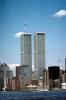 World Trade Center, Cityscape, Skyline, July 1989, 1980s