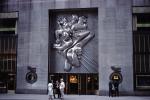 The Associated Press Building, NYC, New York City, Rockefeller Center, 1963, Isamu Noguchi Sculpture