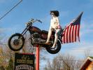 Floating in the Sky, with Motorcycle, Ed's Country Store, Highway 18, CNZD01_082
