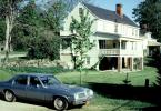 Car, backyard, home, house, building, 1970s, CNZV01P12_05