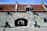 Mortars, building, weapon, Entrance Archway, Fort Ticonderoga, CNZV02P03_11