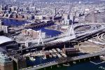 The Zakim Bridge, Over the Charles River, Interstate Highway I-93, Two bridge cable-stayed, COBV01P09_13