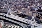 The Zakim Bridge, Over the Charles River, Interstate Highway I-93, Two bridge cable-stayed, COBV01P09_14