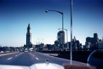 Cars, skyline, buildings, tower, May 1965, 1960s