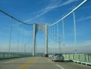 Claiborne Pell Bridge, Newport Bridge, Suspension Bridge, Narragansett Bay, Rhode Island, COED01_079