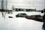Cars, snowed in, Snow, Cold, Ice, home, house, building, 1970s, COEV02P09_18