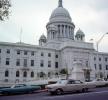 Rhode Island State Capitol, Cars, automobile, Government Building, dome, September 1967, 1960s, COEV03P04_17