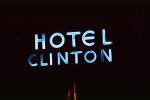 Hotel Clinton, Neon Lights, night, nighttime, COFV01P08_09