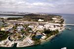 Homes, Houses, docks, buildings, mansions, Miami Seaquarium, theme park, Key Biscayne, COFV01P10_19