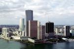 Port of Miami, Miami Harbor, Hotel buildings, shoreline, skyscrapers, COFV01P11_17