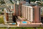 Hotels, art-deco buildings, swimming pool, balconies, high rise, resor, 21 January 1995, COFV01P12_08.1736