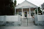 Key West Candy Company, building, steps, stairs, picket fence, porch