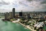 Port of Miami, Miami Harbor, Harbor, Skyline, Cityscape, buildings, harbor, COFV02P07_17