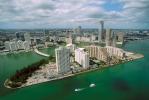Port of Miami, Brickell Key, Miami River, Cityscape, Skyline, Buildings, COFV02P08_02.1737