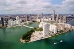 Seaport, Brickell Key, Miami River, Cityscape, Skyline, Buildings, COFV02P08_03