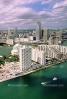 Seaport, Brickell Key, Miami River, Cityscape, Skyline, Buildings, COFV02P08_03B