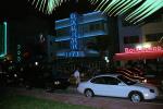 Colony Hotel, building, art-deco, neon sign, car, Boulevard Hotel