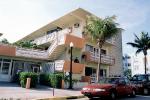 Motel, building, art-deco, palm tree, car, Balcony, Balconies, COFV03P01_04