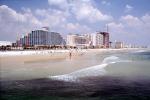 People, Beach, Sand, Hotels, buildings, Daytona Beach, Atlantic Ocean, COFV04P04_03