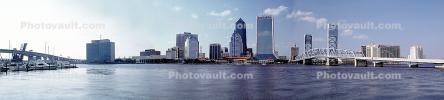 Jacksonville City Panorama, Cityscape, Skyline, Buildings, COFV04P11_18B