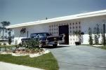 Front Lawn Garden, 1958 Cadillac Coupe deVille, Home, House, Miami, 1950s, COFV05P09_04