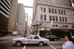 Taxi Cab, car, buildings, downtown, November 1992, COGV01P02_16