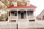 King-Tisdell Cottage, Museum of Black History, House, Home, Building, Ornate, Porch, White Picket Fence, Savannah, COGV01P10_16