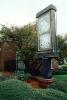Clock, park, manicured bushes, Savannah, COGV01P11_14