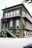 Home, House, corner building, stairs, ivy, Historic Savannah, COGV02P04_02