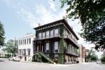 Home, House, corner building, stairs, ivy, Historic Savannah, COGV02P04_04