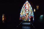 Stained Glass, Church, Altar, Chapel in the Woods, church, Pine Mountain, Georgia, COGV02P08_19