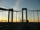 Delaware Memorial Bridge, 8 lanes of Interstate I-295 and US-40, steel suspension bridge, COJD01_115
