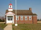 Taylor's Bridge School, District-66, Schoolhouse, Exterior, Outdoors, Outside, brick one-room Building, COLD01_025