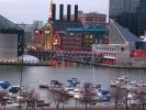 Baltimore Harbor, docks, buildings