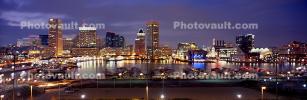 Downtown Baltimore Panorama, Cityscape, Skyline, COMV01P05_12