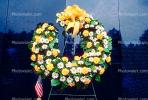 Flower Wreath, ribbon, Vietnam Veterans Memorial, CONV01P05_10.1737