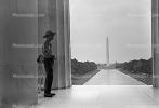 Washington Monument, guard, girl, CONV02P13_06BW