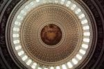 Rotunda, looking-straight-up, United States Capitol, Round, Circular, Circle, CONV02P15_19