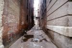 alley, alleyway, urban decay, puddle, CONV03P09_15