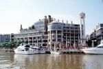 The Potomac River, Dock, building, tower, Washington Harbor, Georgetown, CONV03P13_05